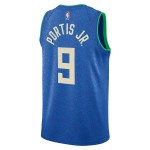 Maillot NBA Milwaukee Bucks Bobby Portis Jr Nike 2023-24 City Edition Royal Swingman - Homme
